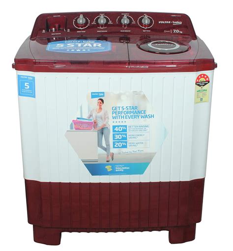 Voltas Beko 7 Kg 5 Star Semi Automatic Top Loading Washing Machine