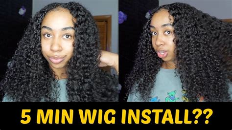 5 Minute V Part Wig Install Ft Hermosa Hair Youtube