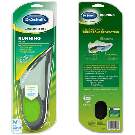 Dr. Scholl’s Running Insoles Absorb Shock and Prevent Common Running ...