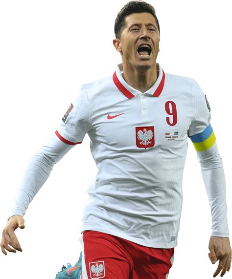 Robert Lewandowski Poland Football Render FootyRenders