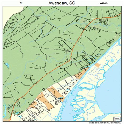 Awendaw South Carolina Street Map 4503385