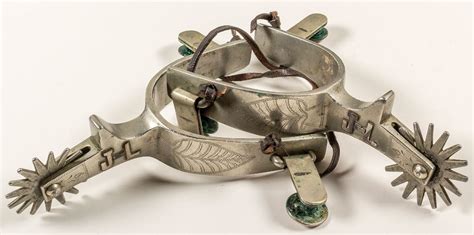 Star Steel Silver Marked Spurs