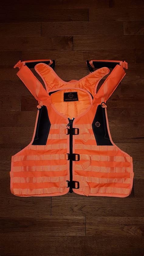 Tactical Blaze Orange Molle Search And Rescue Vest Canada Hunt Gear