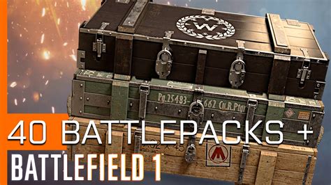 Über 40 Battlepacks Battlefield 1 Battlepack Opening Youtube