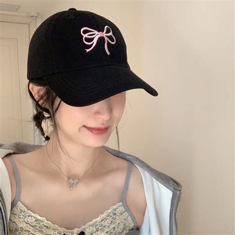 Mũ lưỡi trai nơ đôi hot trend nữ đẹp Nón kết thời trang trẻ trung xinh xắn form mềm LT73