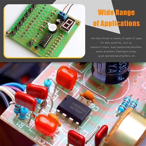 Rustark Kit Surtido De Chips De Circuito Integrado De 21 Tipos Opamp