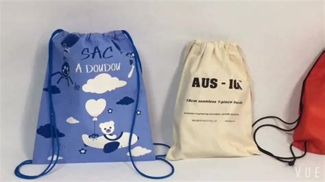 Promotional Pp Personalized Drawstring Bags For Kids School Hand Draw String Bag For Promotion ...