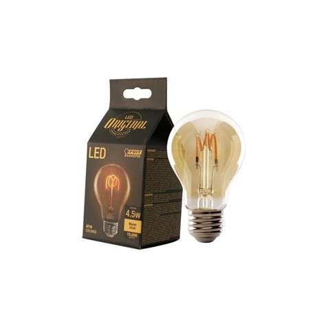 Feit Electric 25 Watt Equivalent Soft White At19 Dimmable Led Antique Edison Amber Glass