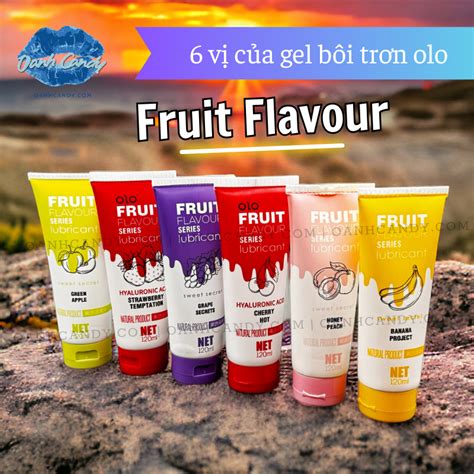 Gel bôi trơn Olo Fruit Flavour Series Lubricant Hương Dâu 120ml