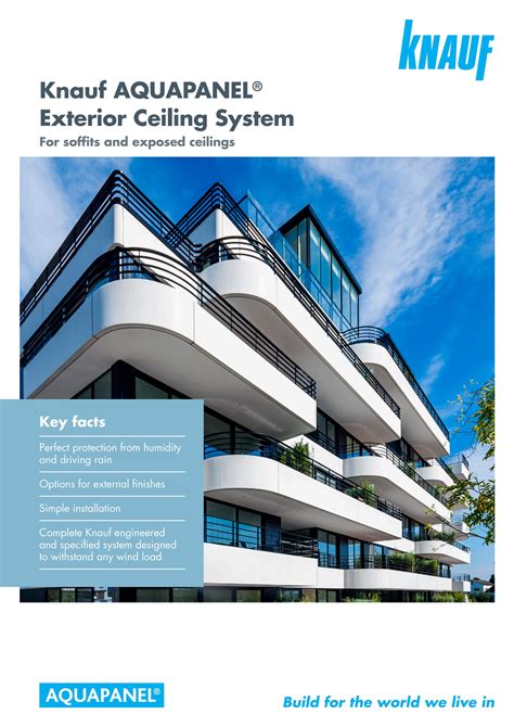 Knauf AQUAPANEL Exterior Ceiling System Brochure By KnaufUK Issuu