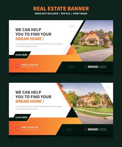 Premium Vector Real Estate Web Banner Template