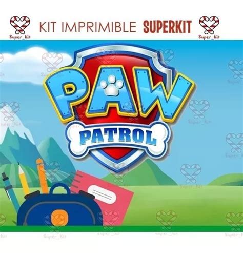 Etiquetas Escolares Paw Patrol Patrulla Canina Editable Sp Cuotas Sin