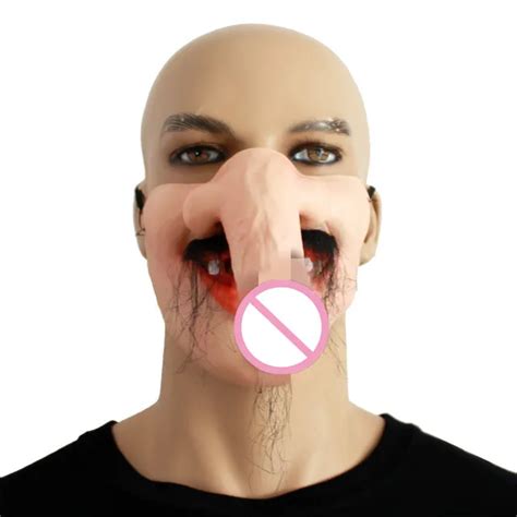 2018 New Penis Spoof Latex Mask Bachelor Party Prop Adult Dance Horror