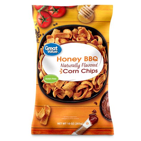 Great Value Honey Barbeque Corn Chips 10 Oz