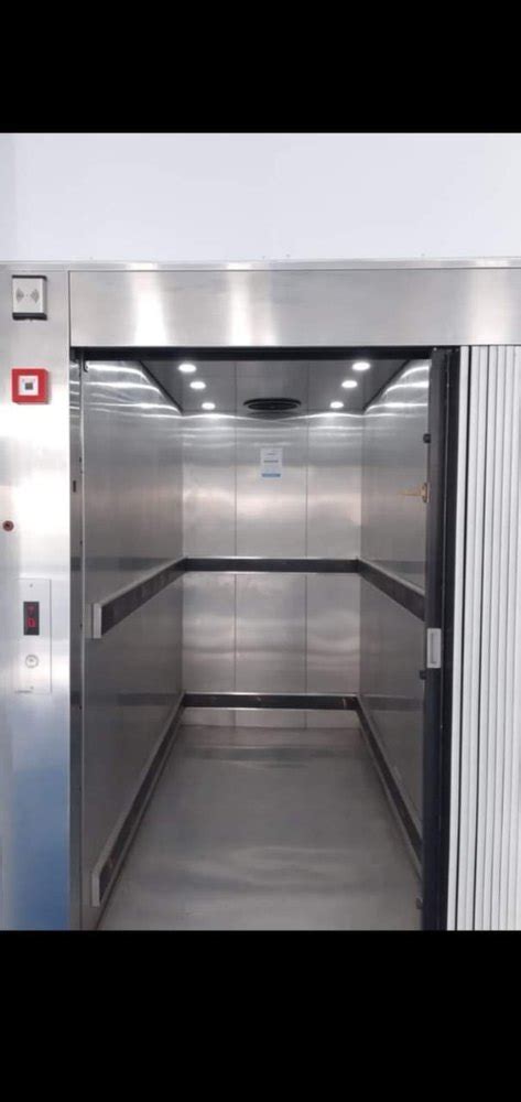 60 Hz Crome Finish Stainless Steel Commercial Passenger Elevator