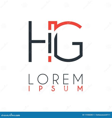 El Logotipo Entre La Letra H Y La Letra G O Hectogramo Con Cierta