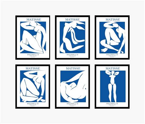 Henri Matisse Set De 6 Estampes Matisse Nus Bleus Print Papiers