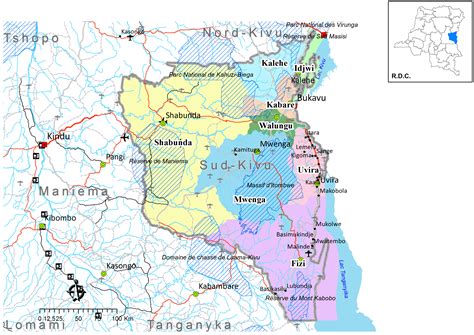 Carte De La Province Du Sud Kivu