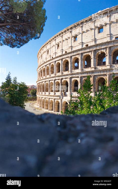 Famous Ancient Colosseum In Rome Stock Photo Alamy