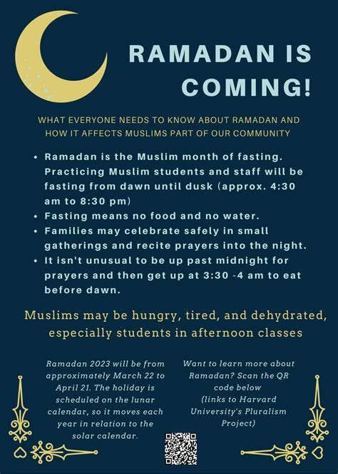 Ramadan Begins March Campus Updates