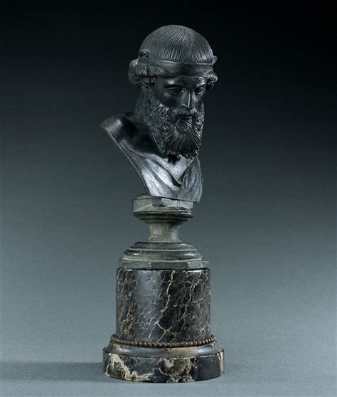 Ca Grand Tour Bronze Bust Of Dionysus Signed Sommer