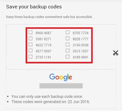 How To Find 8 Digit Backup Code For Google Wpbloggerbasic