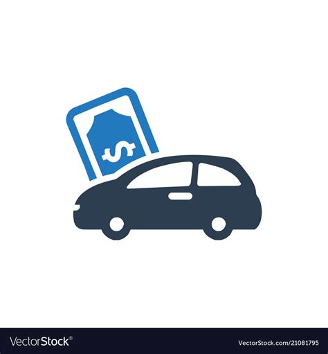 Car Loan Icon Royalty Free Vector Image Vectorstock