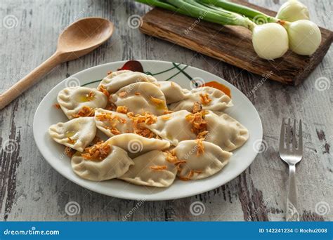 Pierogi, Varenyky, Vareniki, Pierogi, Pyrohy with Filling, Dumpling, Traditional Dish of East ...