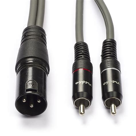 Xlr Naar Tulp Rca Xlr Kabels Xlr Naar Tulp Kabel V M Nedis