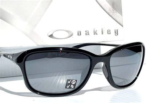 New Oakley Shes Unstoppable Polished Black Polarized Black Lens Sunglass 9297 08 Ebay