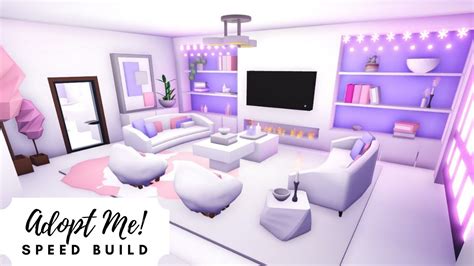 Crooked House Aesthetic Pink Lilac Speed Build Roblox Adopt Me