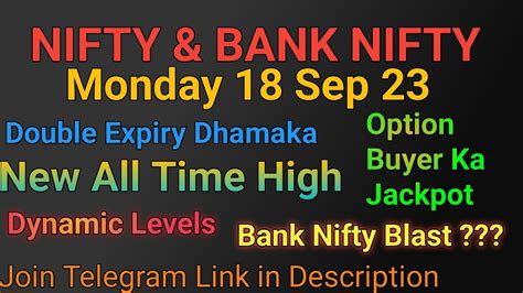 Bank Nifty Predictions Nifty Daily Analysis For 18 Sep 23 Monday