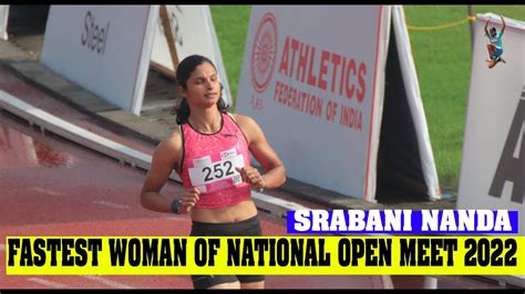 Fastest Woman Of National Open Athletics Championship Srabani Nanda