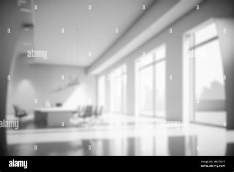 Blur background of empty modern office background . Workspace interior ...