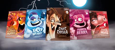 Big G Monsters Cereals Illustration Packaging Ultra Creative Inc