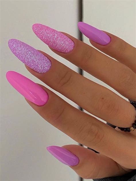 65 Fabulous Pink Glitter Nails Youll Love Pink Glitter Nails Best