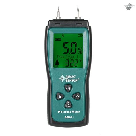 Wood Moisture Meter Lcd Digital Damp Moisture Tester With Green