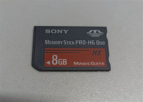 Cartão de Memória Memory Stick Pro Duo 8gb Filmadora Sony Nunca Usado