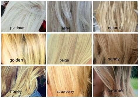 Best Pictures Blonde Hair Shades Chart Blonde Hair Color Chart To