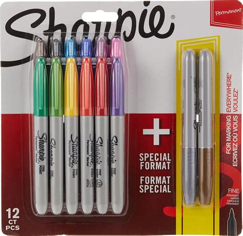 Sharpie Marqueurs Permanents Pointe Fine Assortiment De Couleurs