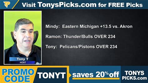 Game Day Picks Show Live Expert Nba Ncaab Picks Predictions Tonys Picks 1132023 Video