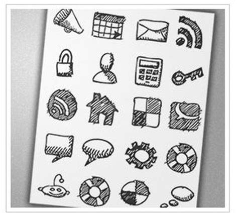 30 Creative Free Hand Drawn Icon Sets Inspirationfeed