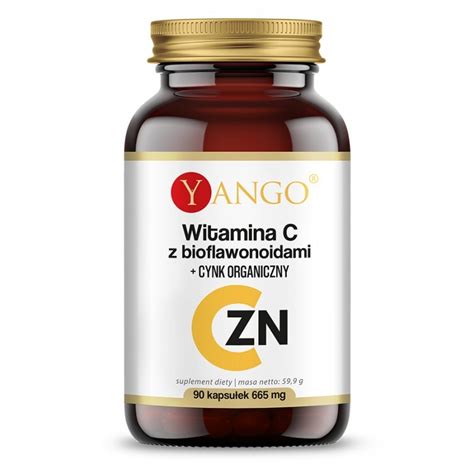 Witamina C Z Bioflawonoidami Cynk Organiczny Kaps Yango L