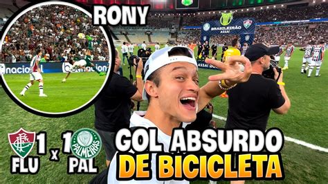 Gol Absurdo De Bicicleta Do Rony De Dentro Do Campo Fluminense X