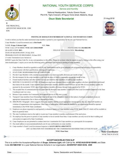 Nysc Portal Ppa Letter Reviewexact