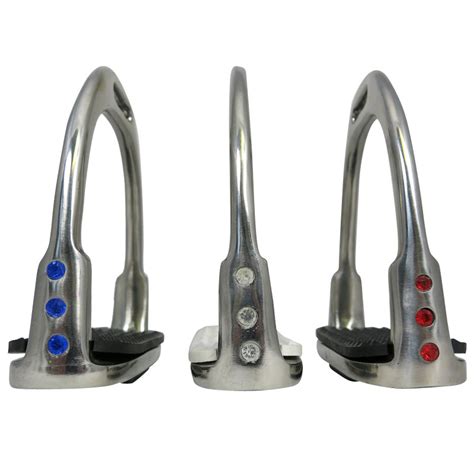 Pony Horse Riding Crystaldiamante Stirrup Irons Stainless Steel