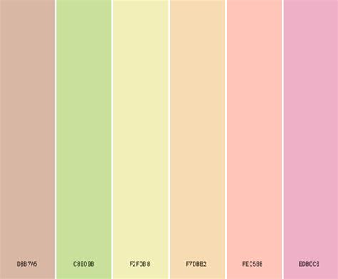 Elegant Pastels For Autumn Pastel Color Palettes