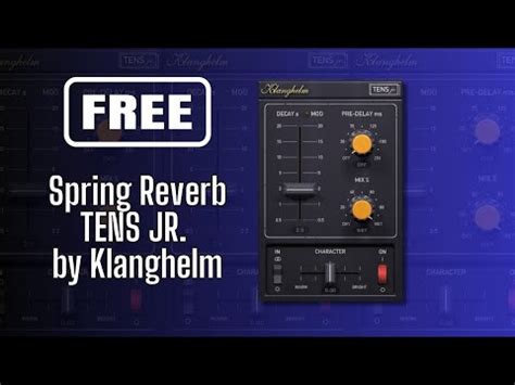 Klanghelm Releases Free Tens Jr Spring Reverb Plugin Bedroom