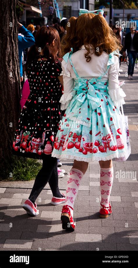 Harajuku Girls In Tokyo Japan Stock Photo Alamy