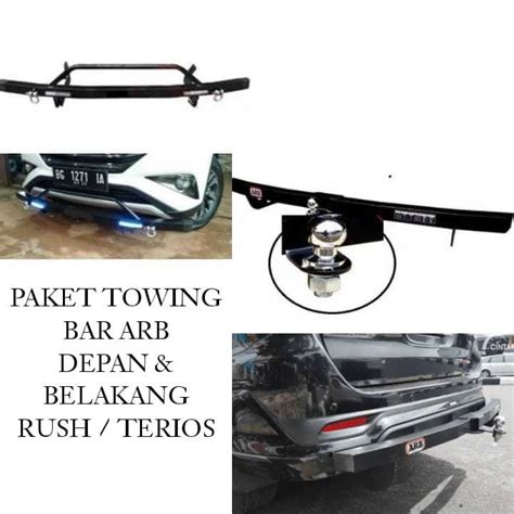 PAKET TOWING BAR ARB BUMPER DEPAN BELAKANG ALL NEW RUSH TERIOS